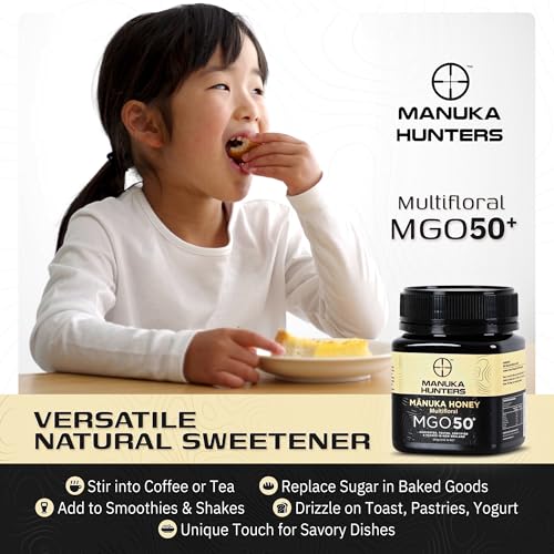 New Zealand Manuka Honey MGO 50 Raw & Pure Monofloral 8.8oz (8.8 Ounce)