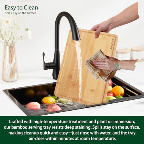 Bamboo Tray for Serving Food