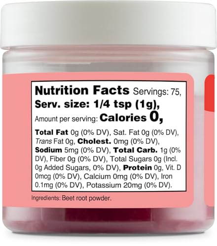 Red Plant Based Food Coloring From Beet Root Powder (2.7 Ounce)