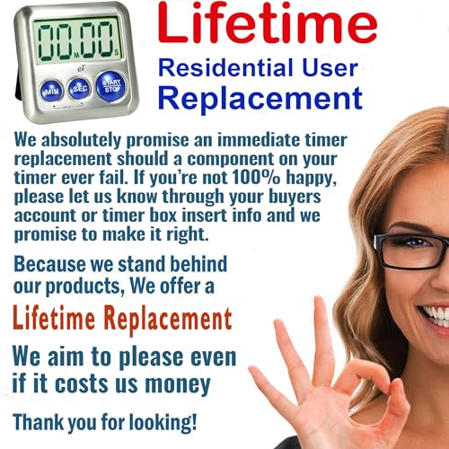 Elegant Digital Kitchen Timer Stainless Steel