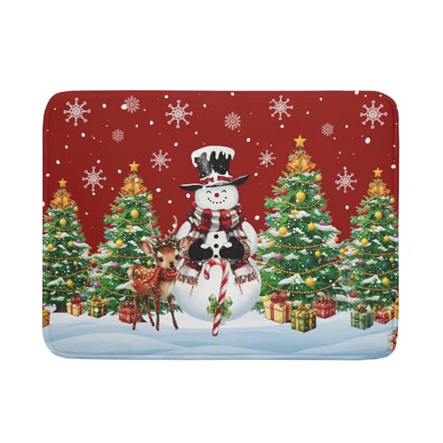 Christmas Snowman Dish Drying Mat for Kitchen Counter