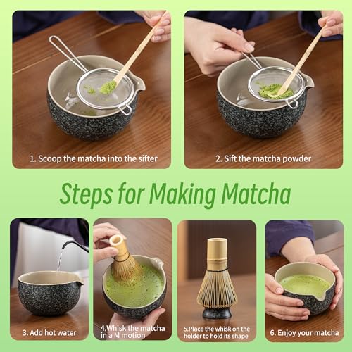 Matcha Whisk Set Black