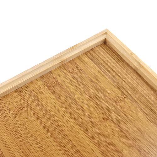 3 Pack Rectangular Bamboo Serving Tray (3 Count)