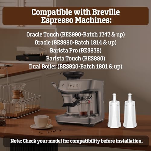 6 Pack Water Filters Replacement for Breville Espresso Machines (6 Count)