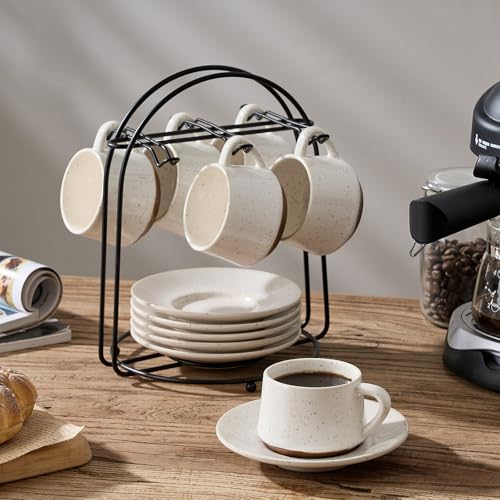 Stackable Cappuccino Cup Set of 6 [4oz]Activated (2.84 Count)