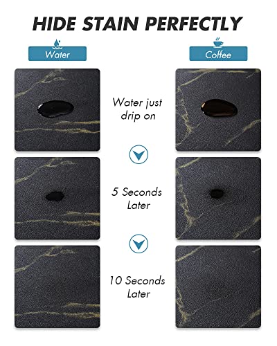 Coffee Mat Hide Stain Rubber Backed Absorbent Dish Drying Mat for Kitchen Counter