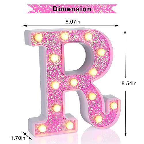 Pink Light up Letters (4.2329 Ounce)