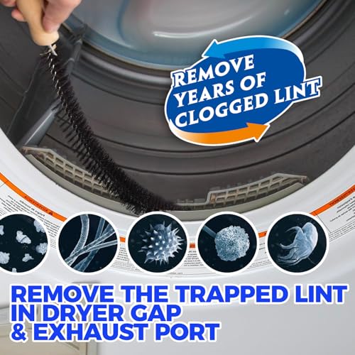 35FT Dryer Vent Cleaner Kit 58Pcs