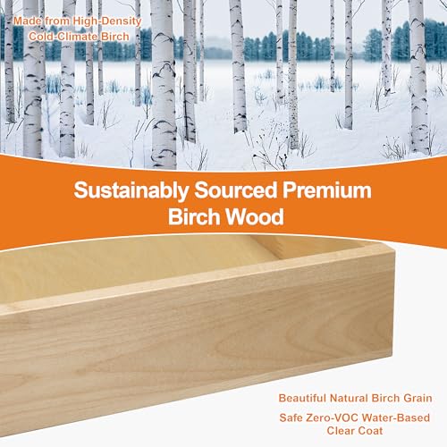 Pull Out Drawers for Cabinets Birch Wood