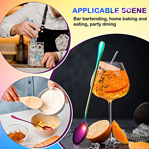 8 Pcs Long Handle Tea Spoon (8 Count)