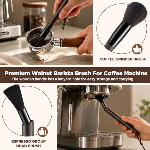 5Pcs Espresso Machine Coffee Grinder Cleaning Kit for Coffee Maker