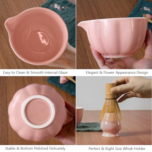 Pink Matcha Whisk Set