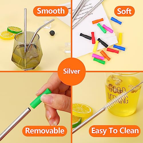 16 Pcs Short Metal Straw (16 Count)