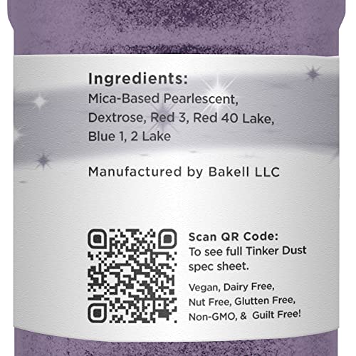 Deep Purple BAKELL Edible Glitter