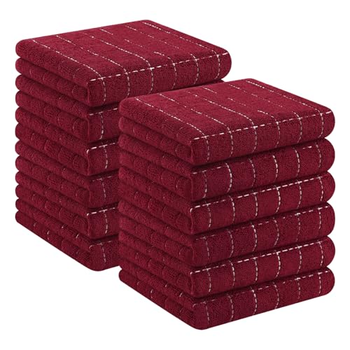 100% Cotton Terry Kitchen Towels (12 Count)