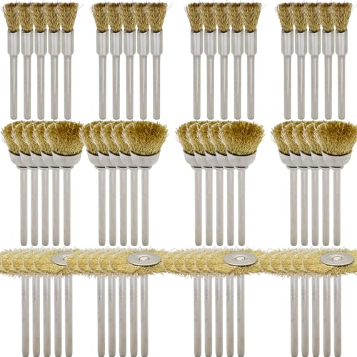 60 Piece Brass Wire Brush Set