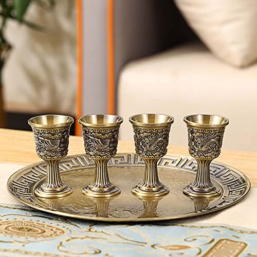 Vintage Turkish Coffee Pot and Cups Set