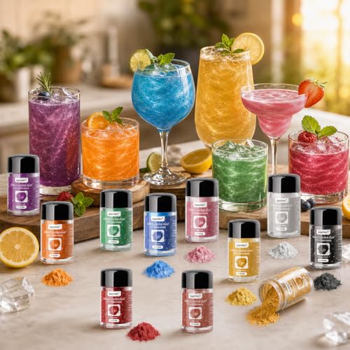 Edible Glitter for Drinks and Cakes (12 Count)