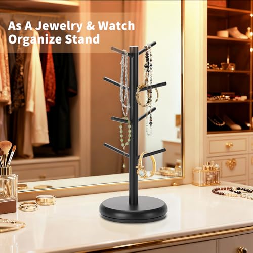 Mug Holder 360° Rotating Mug Tree Holds 8 Coffee Cups
