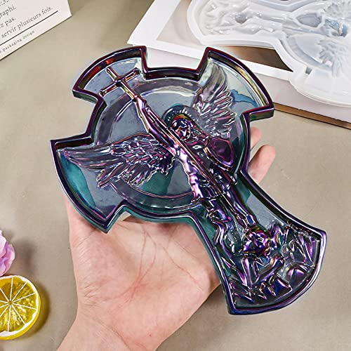 2PCS Large Cross Resin Molds