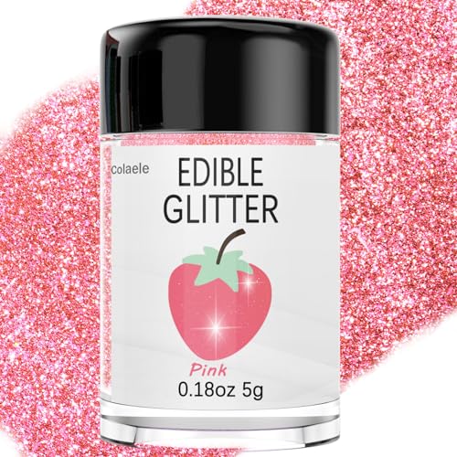 Pink Edible Glimmer Powder Glitter