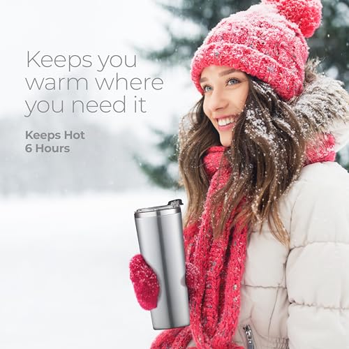 16 oz Insulated Coffee Tumbler with Leakproof Lid