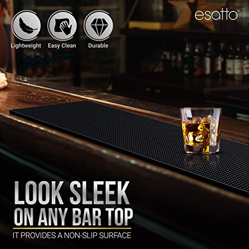 23.375” x 7.75” Double Width Professional Spill Bar Supply Mat Bartender Non (2 Count)