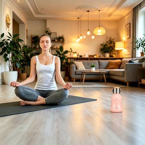 Mini Vacuum Insulated Water Bottle With Bamboo Lid