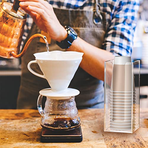 Acrylic Coffee Cup and Lid Storage Organizer Holder