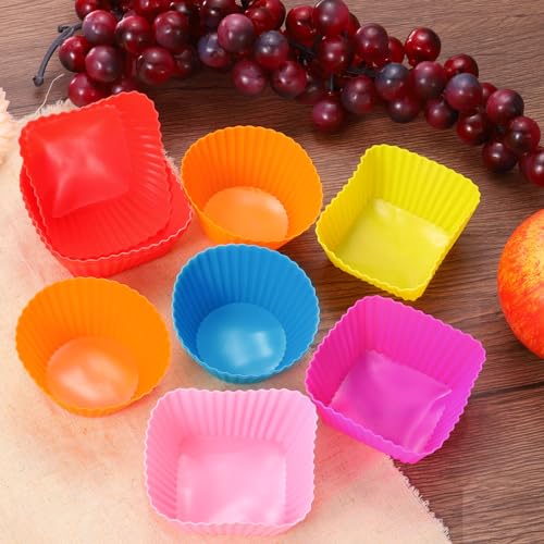 42Pcs Silicone Cupcake Liners (42 Count)