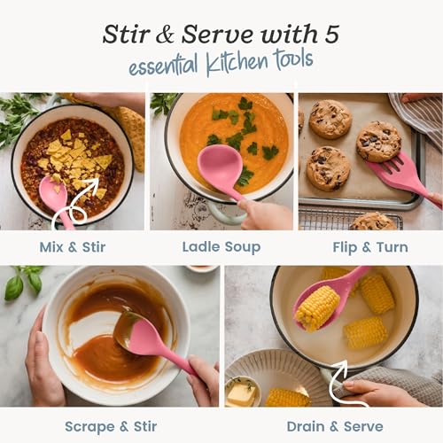 Starpack Stir and Serve Silicone Cooking Utensils Set (5 Count)