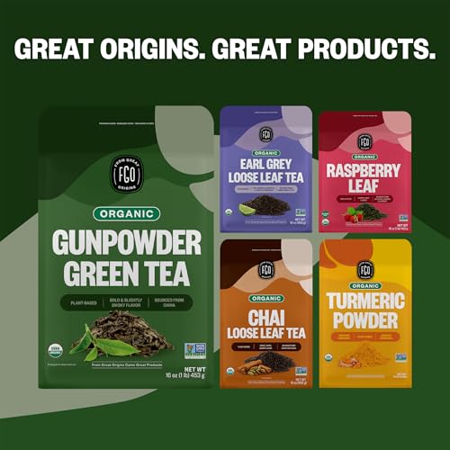 Organic Gunpowder Green Tea (16 Ounce)