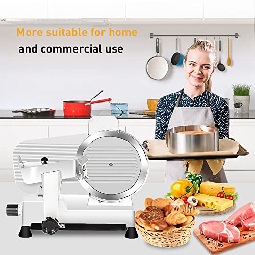 Commercial Meat Slicer 10 inch Electric Food Slicer Frozen Meat