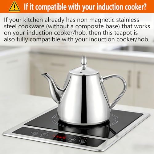 Stainless Steel Teapot Coffee Servers 1200ml