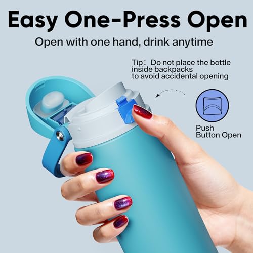Insulated Water Bottle with Straw