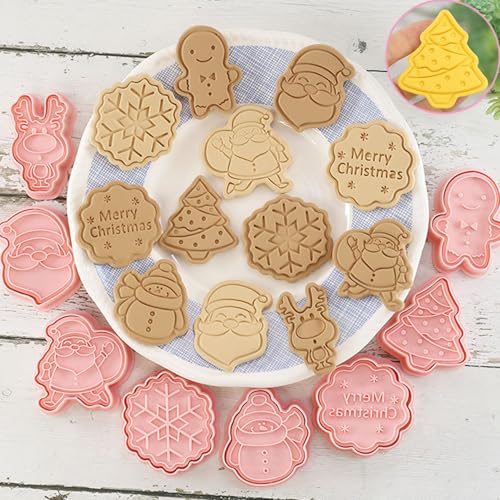 8Pcs Christmas Cookie Cutters (8 Count)