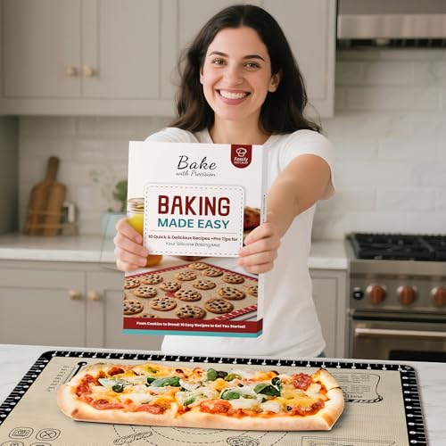 Extra Thick Silicone Baking Mat with 10 Easy Recipes