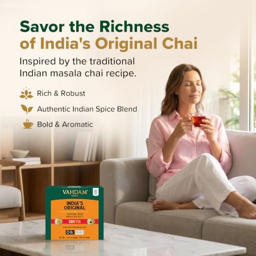 India's Original Masala Chai Tea Bags (100 Count)