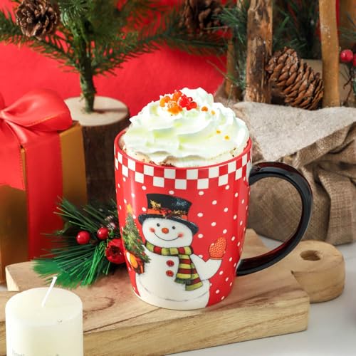 Christmas Coffee Mugs Set of 4 (4 Count)