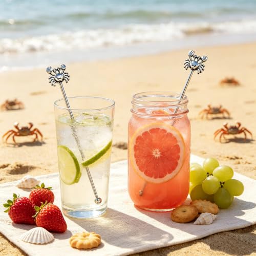 6 Pcs 7.5'' Metal Stir Sticks