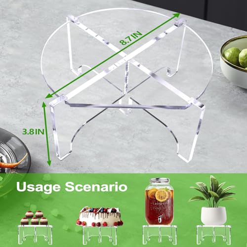 2Pcs Glass Drink Dispenser Stand