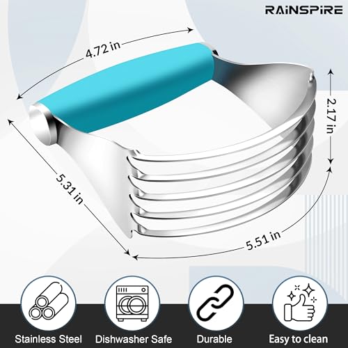 Large Pastry Cutter For Baking Durable Pastry Blender Dough Cutter Blue