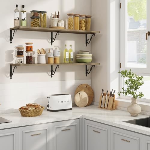 12 Inch Deep Floating Shelves for Wall (2 Count)