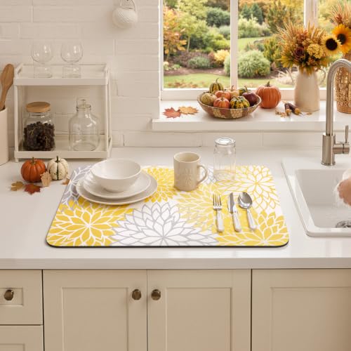 Fall Dish Drying Mat