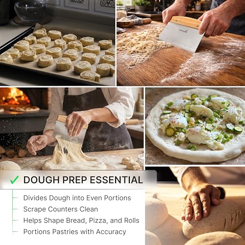 Dough Cutter for Bread and Pizza Dough