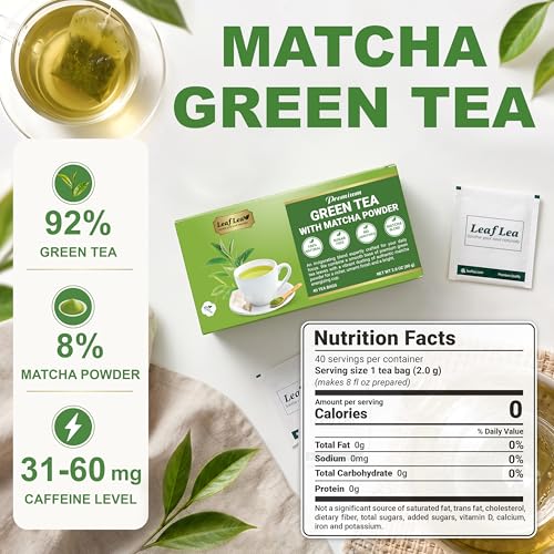Matcha Green Tea Bags (40 Count)