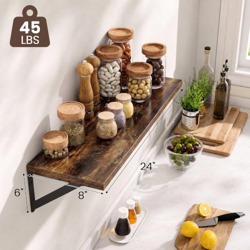 Wall Mounted Floating Shelves Set of 2 (2 Count)
