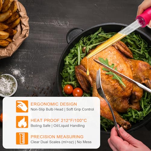 14 Pcs Large Turkey Baster Set for Cooking (14 Count)