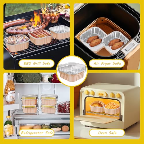 25 Pack Mini Cake Pans with Lids (25 Count)