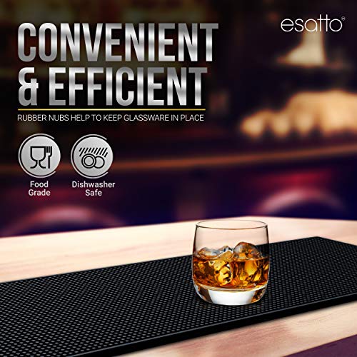 23.375” x 7.75” Double Width Professional Spill Bar Supply Mat Bartender Non (2 Count)